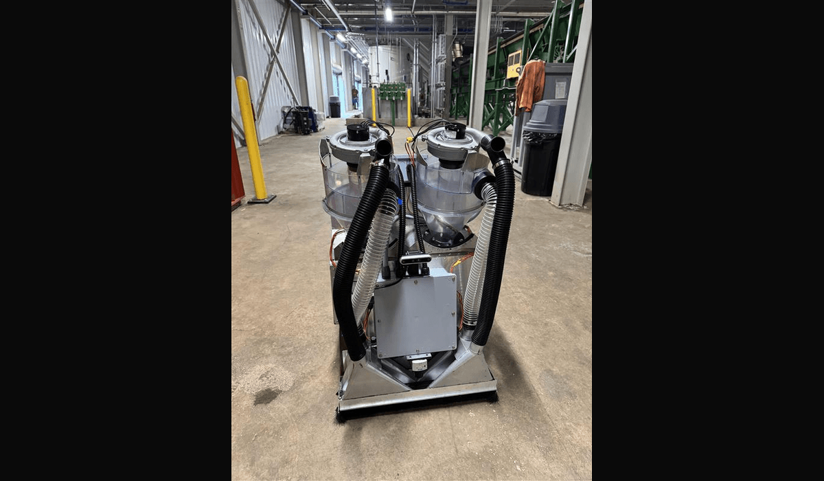 Custom autonomous industrial cleaning robot